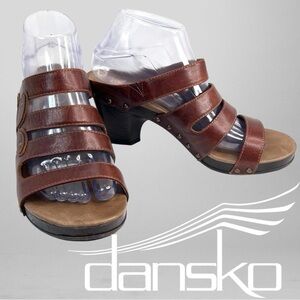 Dansko Nigella Brown Full Grain Ladies Sandals